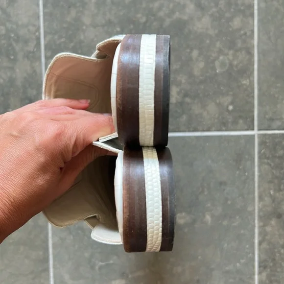 Freda Salvador White Croc-Embossed Mules - Picture 9 of 10